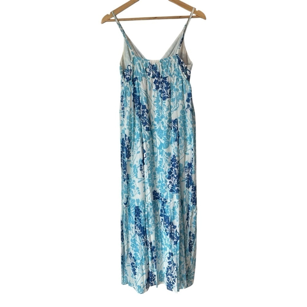 Old Navy Floral Blue and White Maxi Dress, Medium - Picture 6 of 12